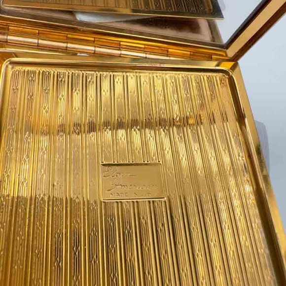 1940's Elgin American Compact Chicago Motor Club Honor Member Powder Compact - Picture 12 of 12